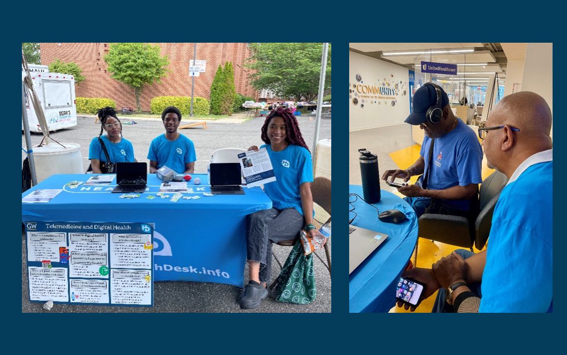 Healthdesk leaders at a community event